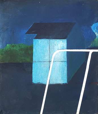 sans titre.acrylique/toile. 25/21cm.