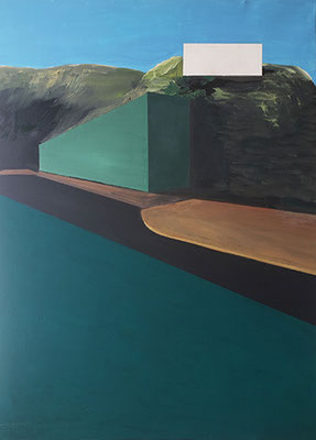 s.titre huile et acrylique/toile.91/43cm