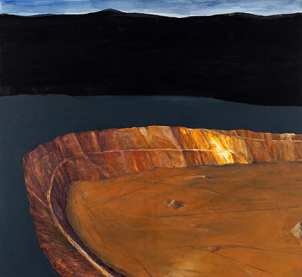 Sans titre. acrylique et huile/toile. 149/164cm.