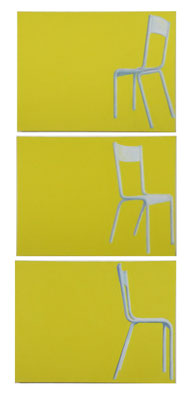 Chaises . huile sur toile . 2010. collection privée