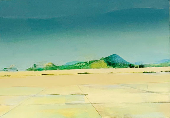 s.titre.huile et acrylique/bois.33/46cm. collection privée