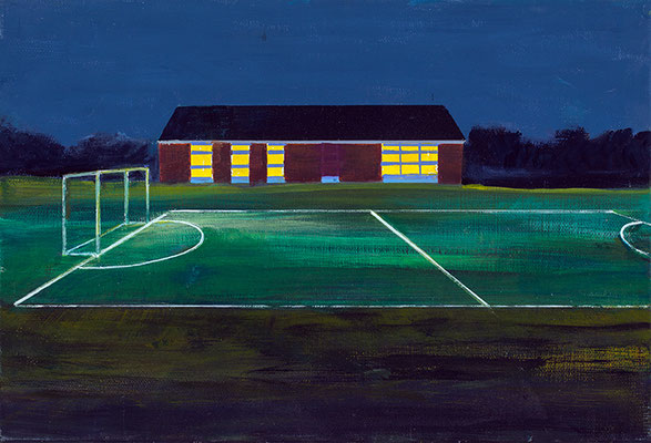 Stade. acrylique/toile. 24/35cm. collection privée