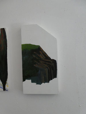 sans titre.Acrylique/contreplaqué. 29/14cm. collection privée