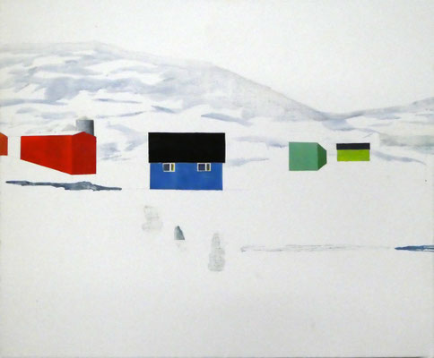Groenland. acrylique et huile/toile. 54/65cm. collection privée