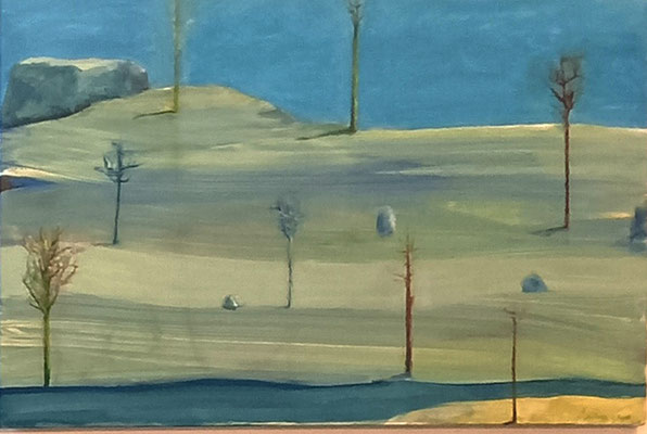 s.titre. huile et acrylique/toile. 60/92cm