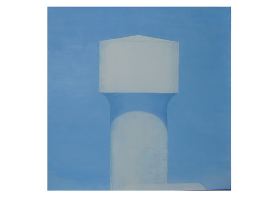 Château d'eau. huile et acrylique sur toile. 200/200 cm . 2007. collection privée
