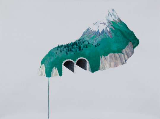 sans titre. gouache/papier. 110/140 cm