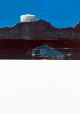 Château d'eau. acrylique et huile/toile. 90/65cm