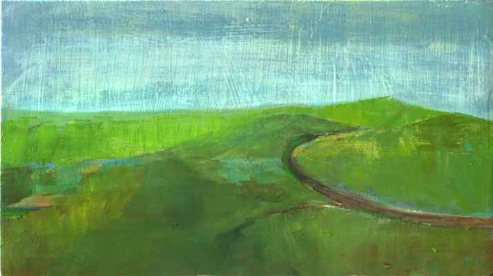 Huile/bois. 13,5/25cm.  collection privée