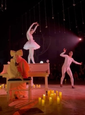 piano dance candle light para alumbrado de navidad