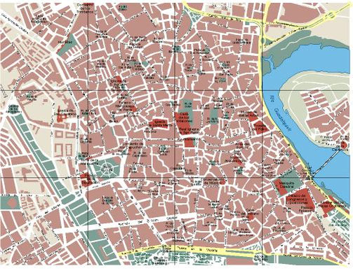 Plano urbano de Córdoba.