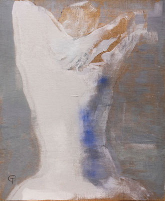 „Reaktion“, (Triptychon), 120×100, Acryl, Pastell auf Leinwand