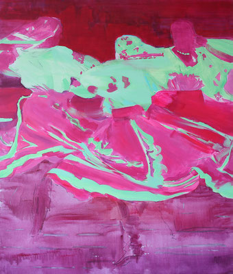„Tanz“, Teil 2, (Diptychon), 165×140