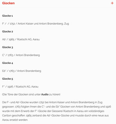 Glocken Carillon Zeneggen (Quelle: https://www.carillon-vs.ch/de/orte/zeneggen)