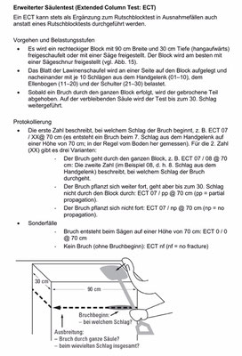 Extended Column Test  (Quelle: SLF-Beobachterhandbuch)