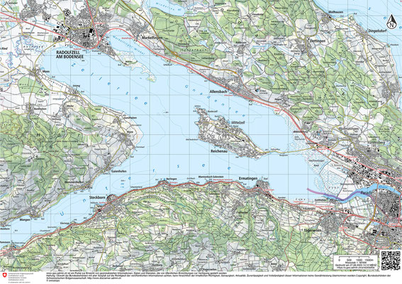 Detailkarte Untersee / Zellersee / Gnadensee (Bodensee)