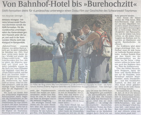 Vom Bahnhof-Hotel bis Burehochzitt,  Schwabo 07.Mai 2011