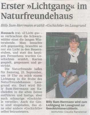 Waldgeschichten mit Gänsehauteffekt,  OT 27.November 2013