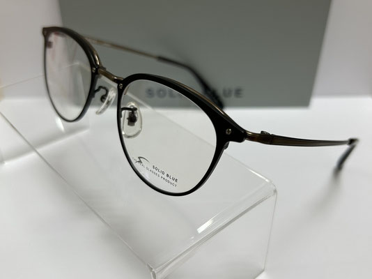 メガネのおくやま　ソリッドブルー　S-244　39,600円