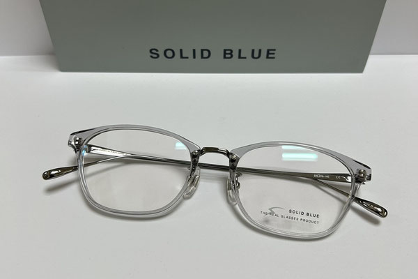 メガネのおくやま　ソリッドブルー　S-222　35,200円