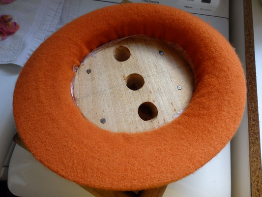 Chapeau en laine en création