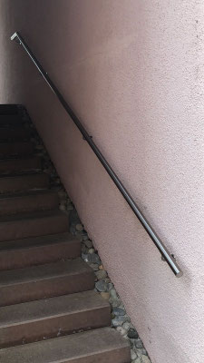 Edelstahl-Handlauf aussen, Winterthur