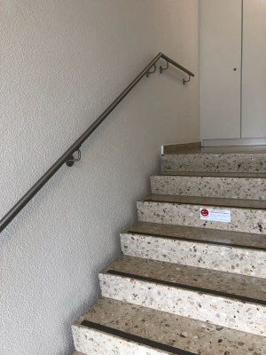 Edelstahl-Handlauf innen, Zürich, Hirslanden Klinik Im Park