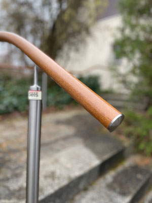 Aluminium-Handlauf aussen, Golden Oak, Wiesendangen