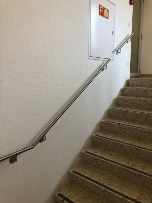 Edelstahl-Handlauf innen, Zürich, Hirslanden Klinik Im Park
