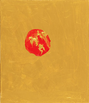 太陽神 Sun God, 2018, 53.0 x 45.5 cm Acrylic on canvas