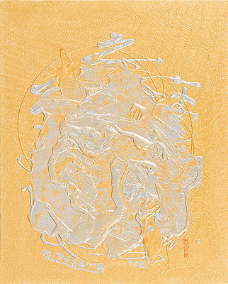 心経 Heart Sutra, 2012, 80 x 65 cm Acrylic on canvas