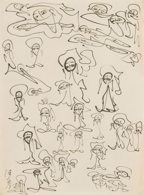 無題 Untitled, 1960s, 53.0 x 39.4 cm Ink on paper