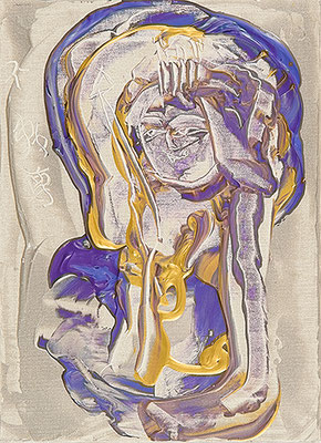 不動尊 Acala, 2017, 33.3 x 24.2 cm Acrylic on canvas