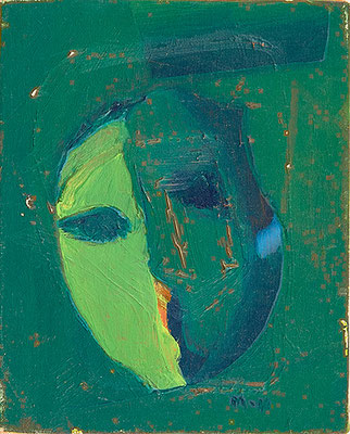 無題 Untitled, 1985, 27.3 x 22.0 cm Oil on canvas