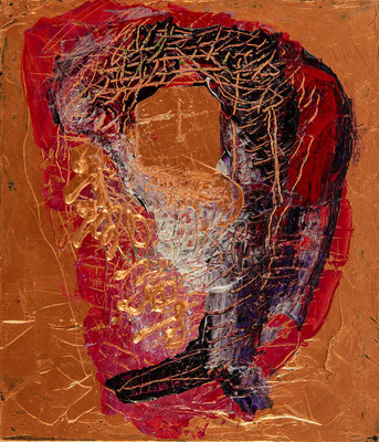 不動尊 Acala, 2018, 53.0 x 45.5 cm Acrylic on canvas