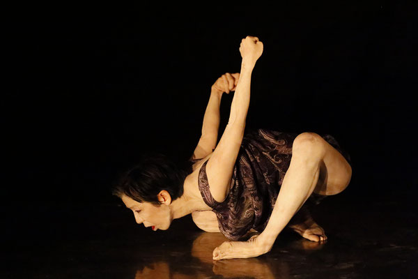 伴戸千雅子　　　　93年から舞踏を始める。舞踏グループ花嵐で活動後、ソロに。作品を作ったり、即興をしたり、人に振り付けたりする。さまざまな障害を持つ人との表現ワークショップを通じて、身体や感覚について考えダンスの可能性を模索している。