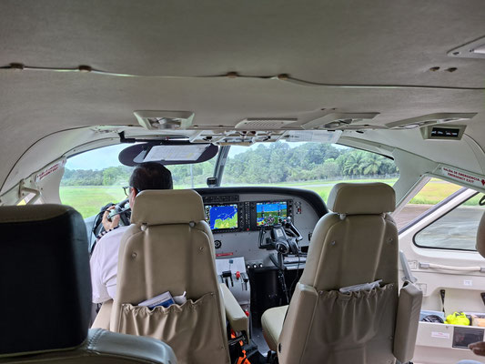 ...und Ausblick aus dem Cockpit