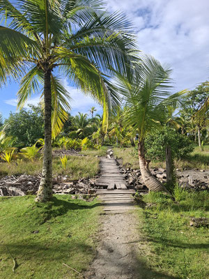 Wanderweg auf der Isla Carenero