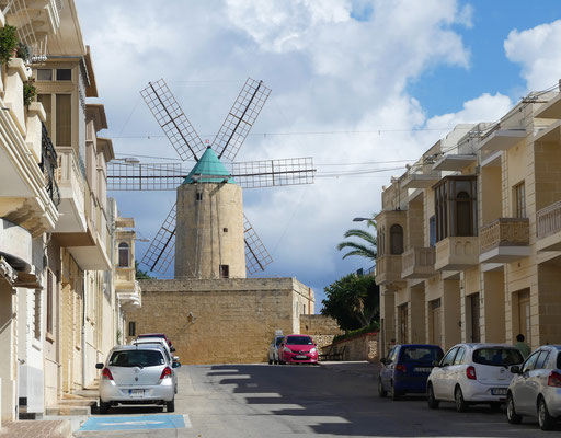 Ta' Kola Windmühle aus der Ritterzeit um 1700
