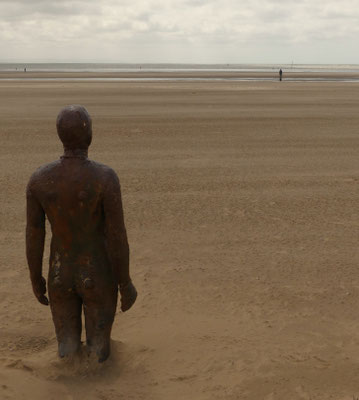 "Another Place"-Skulptur am Crosby Beach
