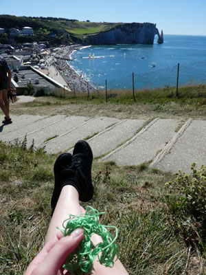 Seemannsgarn-Spinnen in Étretat