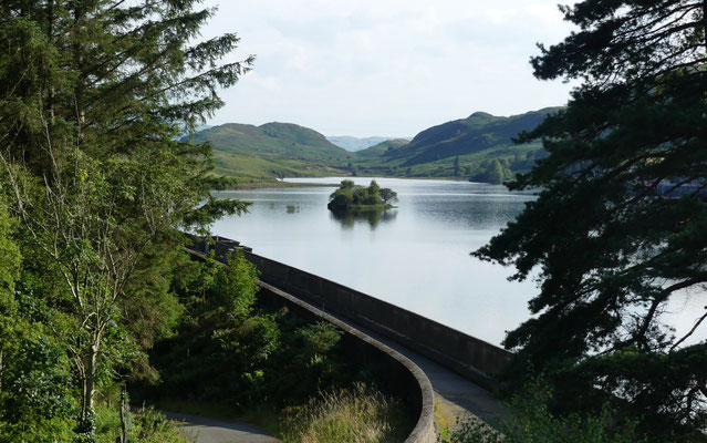 Blaenau Ffestiniog Staudamm und -see