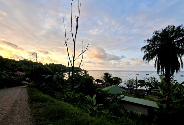 Sonnenuntergang in Agujitas, Bahía Drake