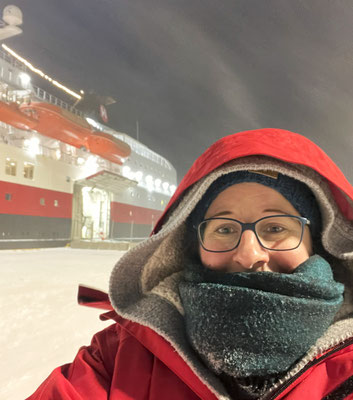 Schneesturm am Hurtig-Pier