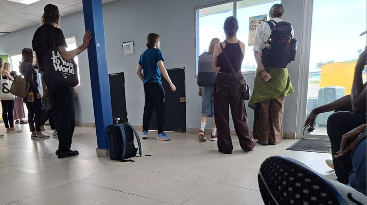 Gepäckausgabe in Bocas