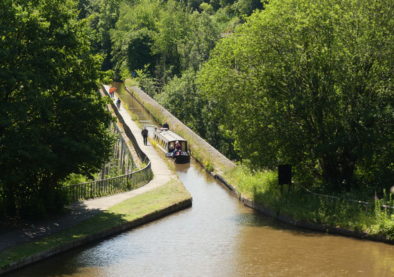 Einfahrt zum Chirk Aquädukt