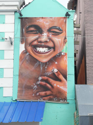 Eins meiner liebsten Streetart-Motive in Otrobanda