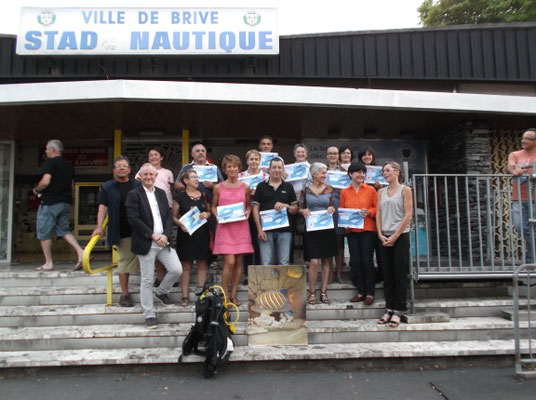 Notre première session de baptêmes pour les Aquaphobes... 2016... Un RDV annuel, maintenant :-)