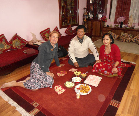 AMR bei Familie Mr. & Mrs. Tamrakar, Kathmandu