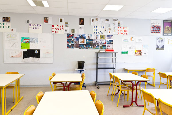 La salle d'arts plastiques